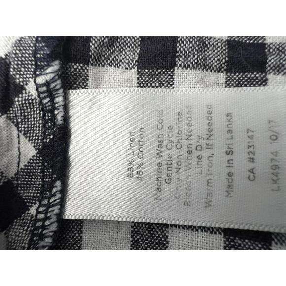 Talbots Petites Navy & White Gingham Dress - Stylish Summer Piece - Picture 6 of 6